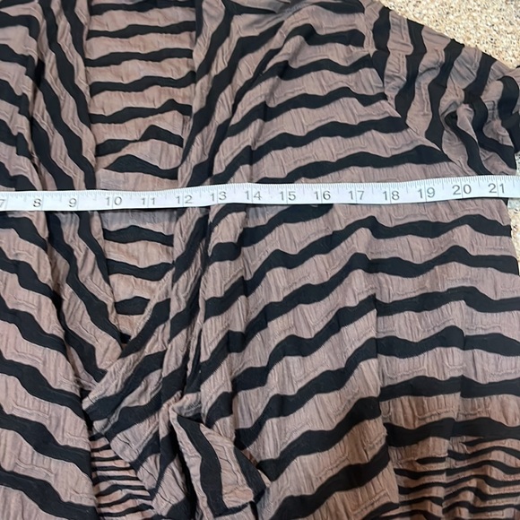 Kathleen Sommers Cover Up Cardigan Cape Women’s Medium Cigar Open Front Pockets - Picture 8 of 8